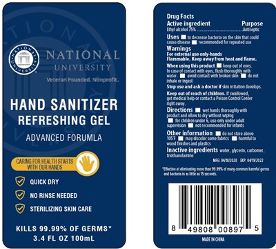 Image Of Label (Archstone Hand Sanitizer 100 mL 75 Vv)